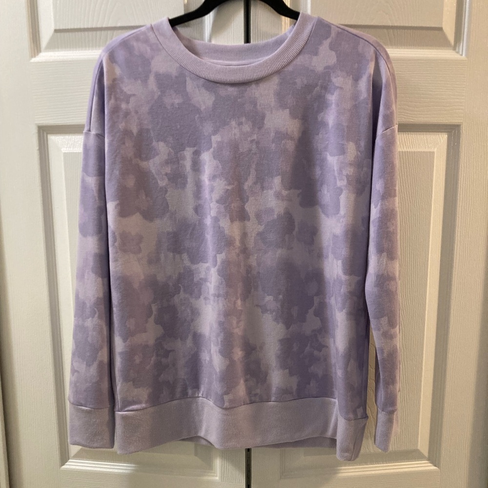 Mondetta Sweatshirt Lightweight Active Top Purple Size Med Excellent Condition